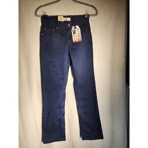 Levi's Boys 511 Slim Fit Navy Blue Pants Cotton Stretch Straight 12 Reg New